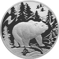  2009. 3 рубля. Медведь, фото 1 
