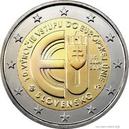  2 евро 2014 «10 лет вступлению Республики Словакия в Евросоюз» Словакия, фото 1 