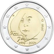  2 евро 2014 «100 лет со дня рождения Туве Янссон» Финляндия, фото 1 