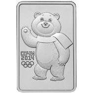  3 рубля 2012 «Сочи 2014 — Белый Mишка» (монета-слиток), фото 1 