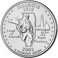  25 центов 2003 «Иллинойс» (штаты США), фото 1 