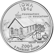  25 центов 2004 «Айова» (штаты США), фото 1 