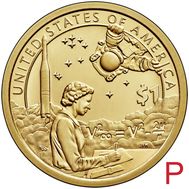  1 доллар 2019 «Американские индейцы в космической программе» США P (Сакагавея), фото 1 