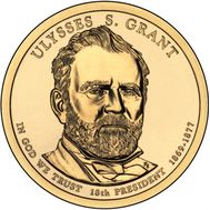  1 доллар 2011 «18-й президент Улисс С. Грант» США, фото 1 