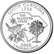  25 центов 2000 «Южная Каролина» (штаты США), фото 1 