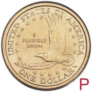  1 доллар 2004 «Парящий орёл» США P (Сакагавея), фото 1 