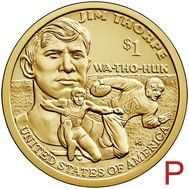  1 доллар 2018 «Джим Торп» США P (Сакагавея), фото 1 