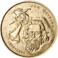  2 злотых 2002 «Ян Матейко (1838 — 1893)» Польша, фото 1 