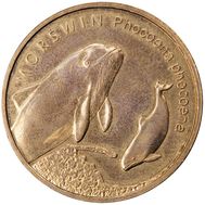  2 злотых 2004 «Морская свинья (Phocoena phocoena)» Польша, фото 1 