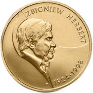  2 злотых 2008 «Збигнев Херберт (1924-1998)» Польша, фото 1 