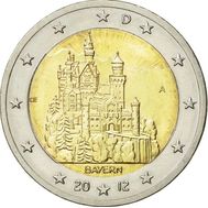  2 евро 2012 «Федеральные земли: Бавария» Германия, фото 1 