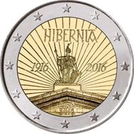  2 евро 2016 «100-летие Пасхального восстания» Ирландия, фото 1 