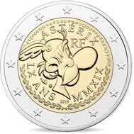  2 евро 2019 «60 лет Астериксу» Франция (в блистере), фото 1 