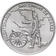  2,5 евро 2010 «200 лет линии Торреш-Ведраш» Португалия, фото 1 