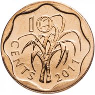  10 центов 2011 Свазиленд, фото 1 