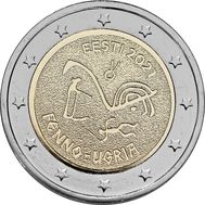  2 евро 2021 «Финно-угорские народы» Эстония, фото 1 