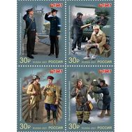  2021. 2821-2824. Военная форма одежды Красной Армии и флота СССР. 1941 г. 4 марки, фото 1 