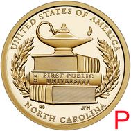  1 доллар 2021 «Первый государственный университет. Северная Каролина» P (Американские инновации), фото 1 
