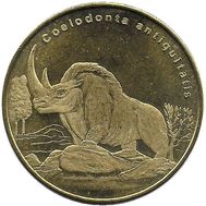  5 долларов 2021 «Целодонт (Шерстистый носорог)» Остров Биоко (Гвинея), фото 1 