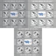  2011. 1529-1531. XXII Олимпийские зимние игры в Сочи. Олимпийские зимние виды спорта. 3 листа, фото 1 
