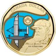  1 доллар 2022 «175 лет со дня рождения Александра Грэма Белла» Канада (цветная), фото 1 