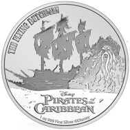  2 доллара 2021 «Летучий Голландец. Дэйви Джонс. Пираты Карибского моря» Ниуэ (серебро 1 унция), фото 1 
