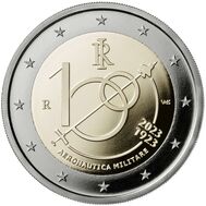  2 евро 2023 «100 лет военной авиации» Италия, фото 1 