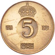  5 эре 1965-1984 Швеция, фото 1 