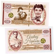  50 франков «Одри Хепберн. Римские каникулы» Франция, фото 1 