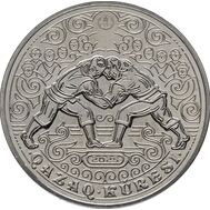  200 тенге 2025 &laquo;Курес (казахская борьба)&raquo; Казахстан, фото 1 