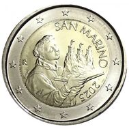  2 евро 2025 Сан-Марино, фото 1 