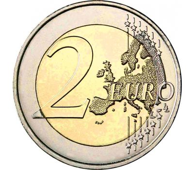  Монета 2 евро 2019 «25-летие Европейского валютного института» Бельгия (в коинкарте), фото 2 