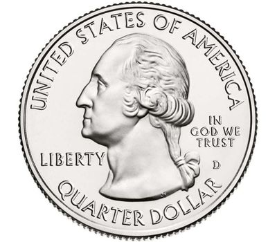  Монета 25 центов 2018 «Прибрежный район Камберленд-Айленд» (44-й нац. парк США) D, фото 2 