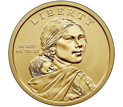  Монета 1 доллар 2018 «Джим Торп» США D (Сакагавея), фото 2 
