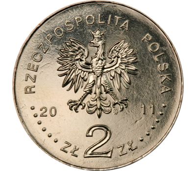  Монета 2 злотых 2011 «Смоленск — память о жертвах 10.04.2010» Польша, фото 2 