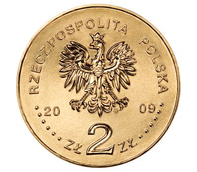  Монета 2 злотых 2009 «Енджеюв — Цистерцианский монастырь» Польша, фото 2 