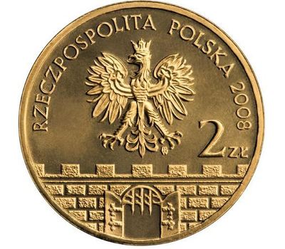  Монета 2 злотых 2008 «Пётркув-Трыбунальский» Польша, фото 2 