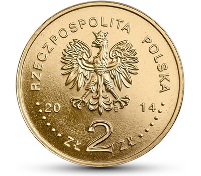  Монета 2 злотых 2014 «Польская олимпийская сборная в Сочи 2014» Польша, фото 2 