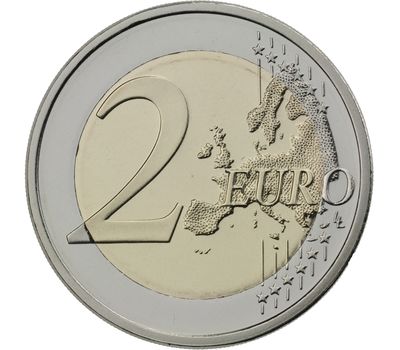  Монета 2 евро 2009 «10 лет Экономическому и валютному союзу» Финляндия, фото 2 