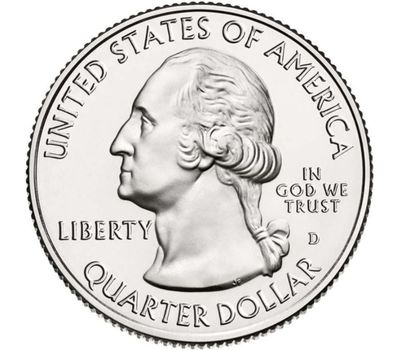  Монета 25 центов 2020 «Ферма Дж. А. Вейра» (52-й нац. парк США) D, фото 2 