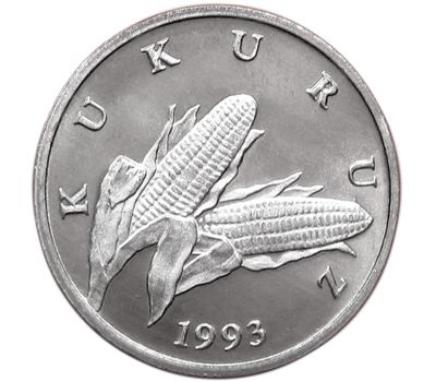  Монета 1 липа 1993 Хорватия, фото 1 
