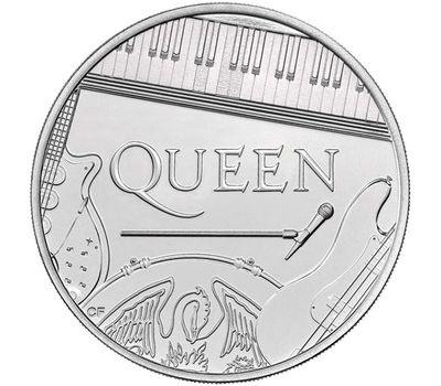  Монета 5 фунтов 2020 «Queen. Легенды музыки» Великобритания (в буклете), фото 2 