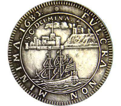  Медаль 1683 «Восточно-индийская компания» Германия (копия), фото 2 