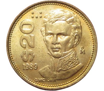  Монета 20 песо 1989 Мексика, фото 1 