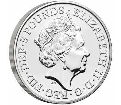  Монета 5 фунтов 2021 «Грифон Эдуарда III» (Звери Королевы) в буклете, фото 3 