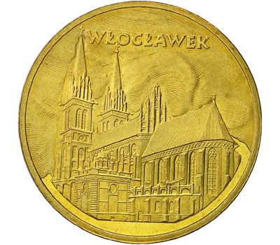  Монета 2 злотых 2005 «Влоцлавек» Польша, фото 1 
