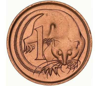  Монета 1 цент 1981 «Летучий кускус» Австралия, фото 1 