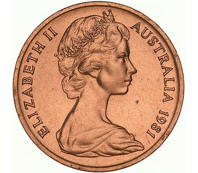  Монета 1 цент 1981 «Летучий кускус» Австралия, фото 2 