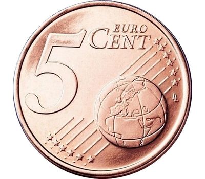  Монета 5 евроцентов 2004 Люксембург, фото 2 