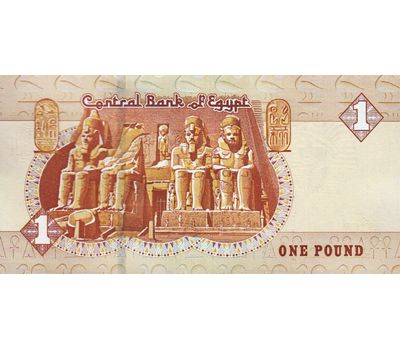  Банкнота 1 фунт 2018 Египет Пресс, фото 2 